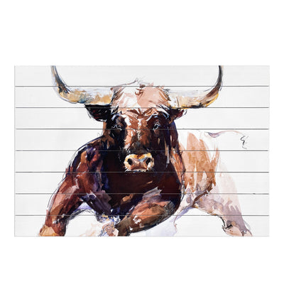 The Bull Wood PlankWall Art