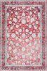 9' X 13' Red Oriental Distressed Non Skid Area Rug