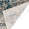 9' X 13' Blue Oriental Area Rug With Fringe