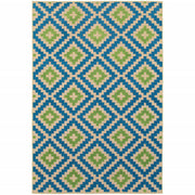 8' X 11' Sand Geometric Stain Resistant Indoor Outdoor Area Rug