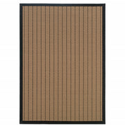 2' X 3' Beige Geometric Stain Resistant Indoor Outdoor Area Rug