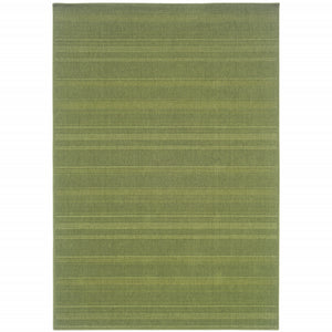 9' X 13' Green Stain Resistant Indoor Outdoor Area Rug