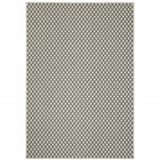 10' X 13' Beige Geometric Stain Resistant Indoor Outdoor Area Rug