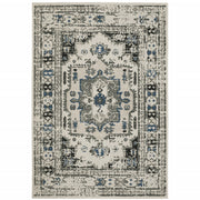 10' X 13' Beige Oriental Stain Resistant Indoor Outdoor Area Rug