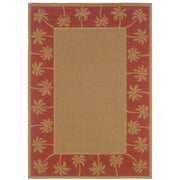 2' X 3' Beige Stain Resistant Indoor Outdoor Area Rug