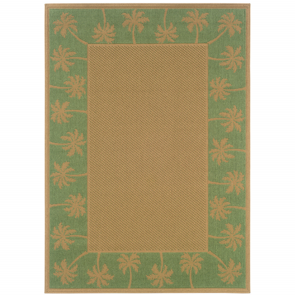 2' X 3' Beige Stain Resistant Indoor Outdoor Area Rug