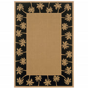 2' X 3' Beige Stain Resistant Indoor Outdoor Area Rug