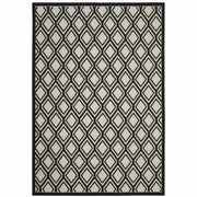 2' X 3' Beige Geometric Stain Resistant Indoor Outdoor Area Rug