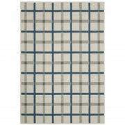 2' X 3' Beige Geometric Stain Resistant Indoor Outdoor Area Rug