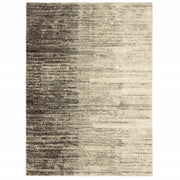 2' X 3' Beige And Grey Abstract Power Loom Stain Resistant Area Rug