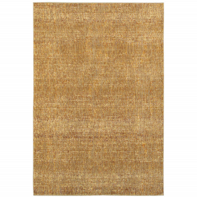 10' X 13' Gold Rust Brown Ivory Purple And Lavender Power Loom Stain Resistant Area Rug