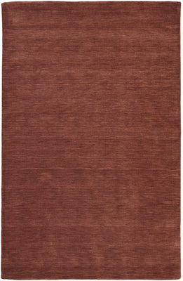 4' X 6' Orange And Red Wool Hand Woven Stain Resistant Area Rug