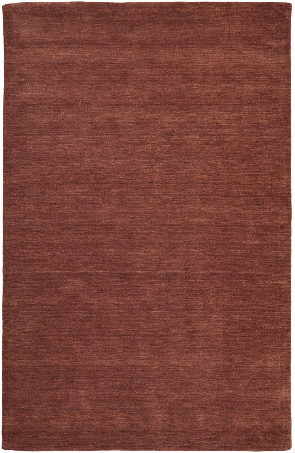 8' X 11' Orange And Red Wool Hand Woven Stain Resistant Area Rug