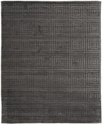 5' X 8' Gray Geometric Hand Woven Area Rug