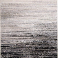 10' X 13' Black And Dark Gray Abstract Stain Resistant Area Rug