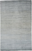 10' X 13' Blue And Gray Ombre Hand Woven Area Rug