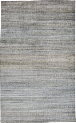 10' X 13' Blue Gray And Purple Ombre Hand Woven Area Rug