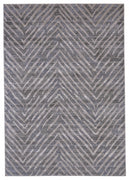 10' X 13' Gray Abstract Stain Resistant Area Rug