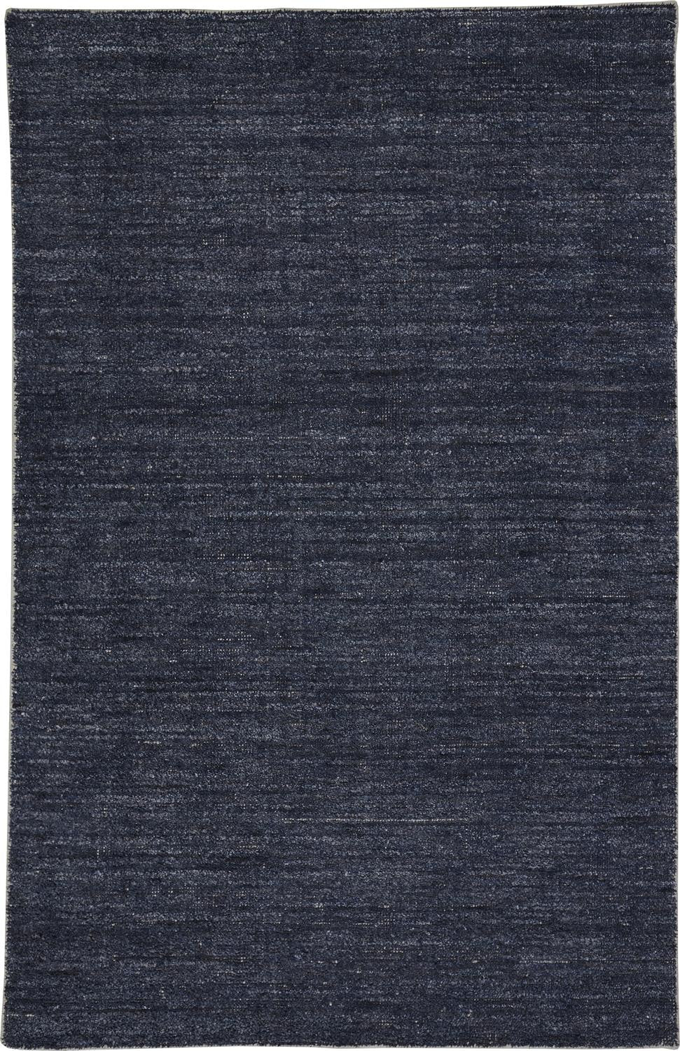 4' X 6' Blue Hand Woven Area Rug