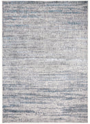 10' X 13' Blue Gray And Ivory Abstract Stain Resistant Area Rug