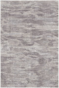 5' X 8' Tan Taupe And Gray Abstract Power Loom Distressed Stain Resistant Area Rug