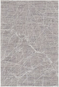 10' X 13' Taupe And Gray Abstract Power Loom Distressed Stain Resistant Area Rug