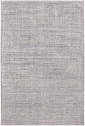 4' X 6' Taupe And Ivory Plaid Power Loom Distressed Stain Resistant Area Rug