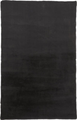 4' X 6' Taupe And Black Shag Area Rug