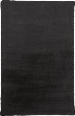 5' X 7' Taupe And Black Shag Area Rug