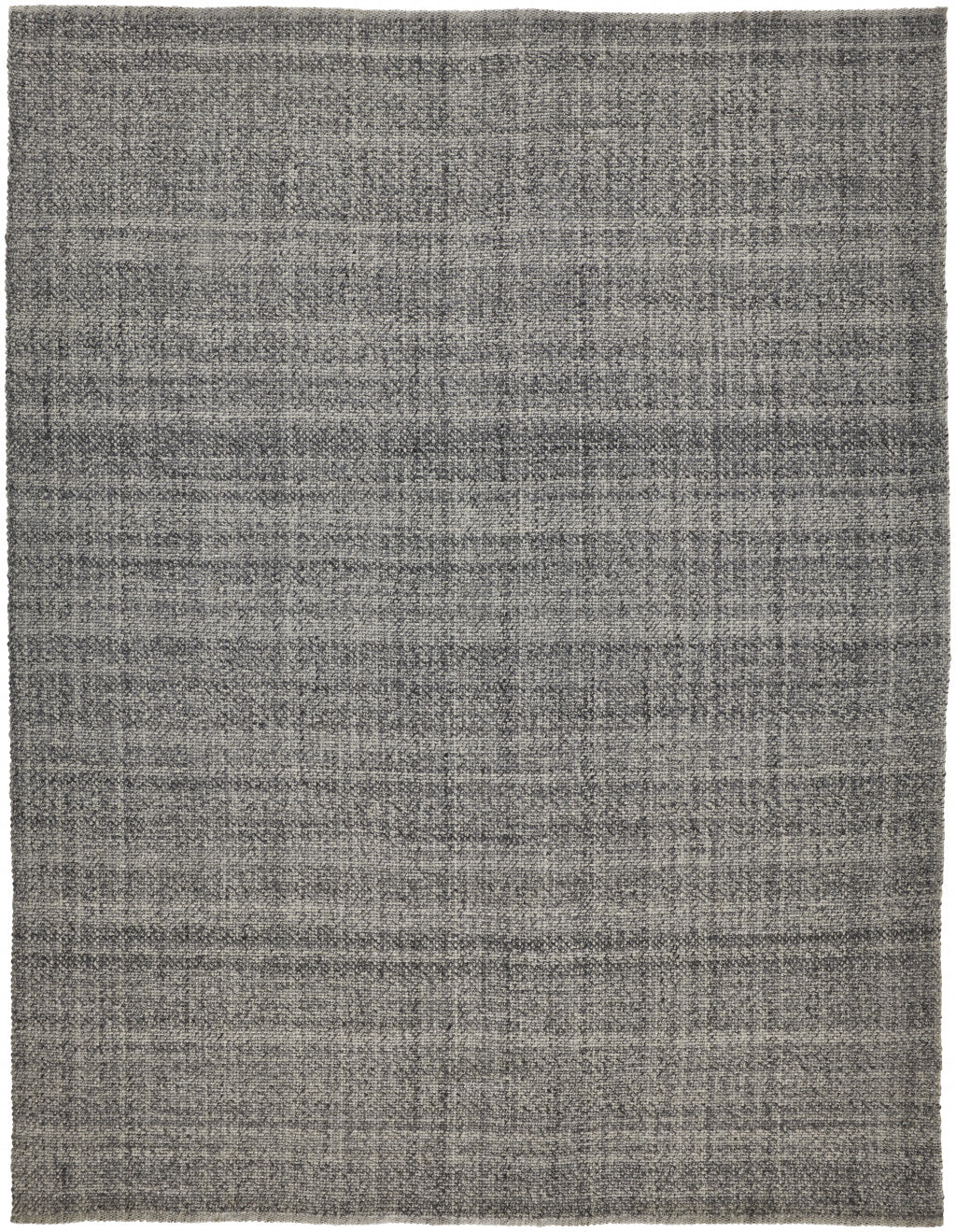 5' X 8' Gray And Ivory Hand Woven Area Rug