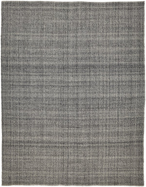 5' X 8' Gray And Ivory Hand Woven Area Rug