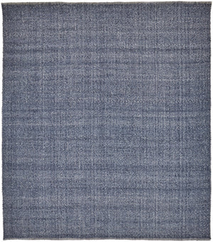 5' X 8' Blue Hand Woven Area Rug