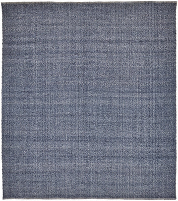 8' X 10' Blue Hand Woven Area Rug