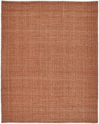 12' X 15' Orange Hand Woven Area Rug