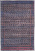 2' X 3' Blue Pink And Purple Floral Power Loom Area Rug