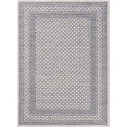 8' X 9' Blue Geometric Indoor Outdoor Area Rug