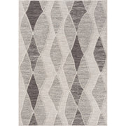 8' X 9' Gray Geometric Indoor Outdoor Area Rug