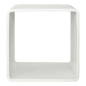 18" White Open Geo Cube Display Bookcase