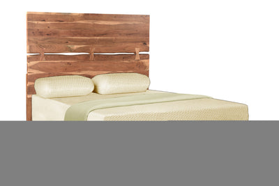 Live Edge Solid Wood King Brown Bed
