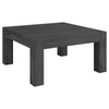 34" Gray Manufactured Wood Square Coffee Table