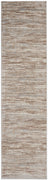 18' Brown Abstract Power Loom Runner Rug