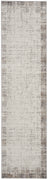 12' Gray Abstract Power Loom Runner Rug