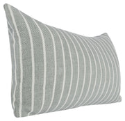 14" X 26" Gray Linen Zippered Pillow