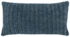 14" X 26" Blue Linen Zippered Pillow