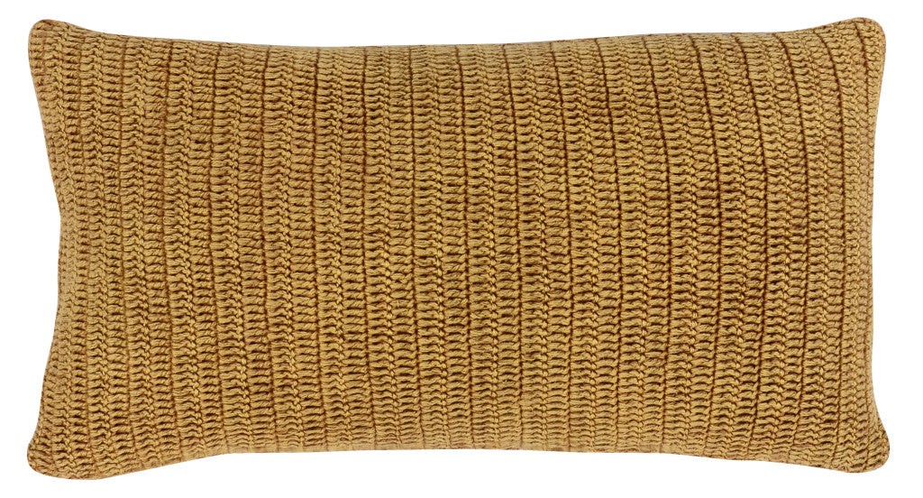 14" X 26" Beige Linen Zippered Pillow