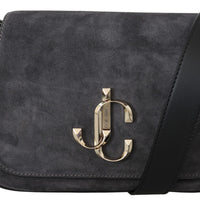 Varenne Dusk/Black Leather Shoulder Bag