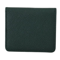 Green Dauphine Leather Condom Case Holder