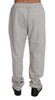 Gray Cotton Sweater Pants Tracksuit  Set