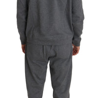 Gray Cotton Sweater Pants Tracksuit