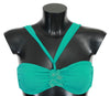 Blue Green Nylon Bikini Tops Swimsuit Beachwear